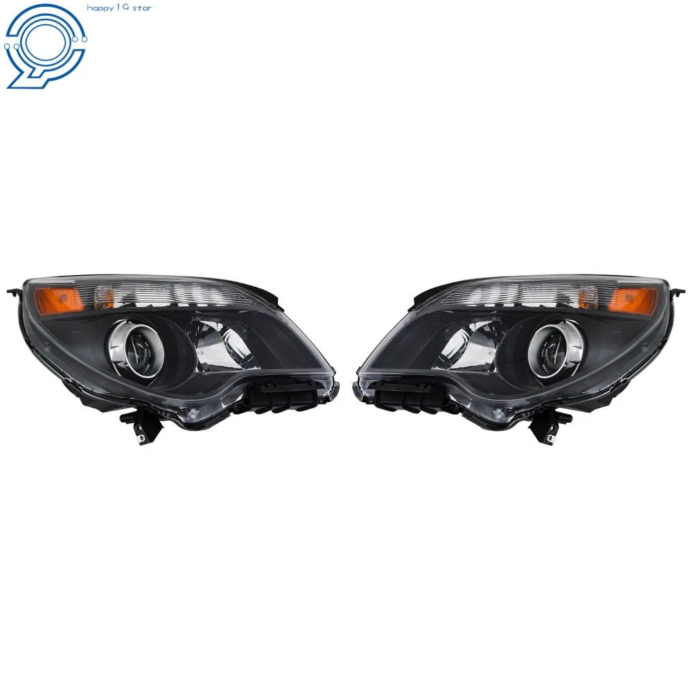 Set of 2 Halogen Projector Headlights for Chevy Equinox LTZ (2010–2015)