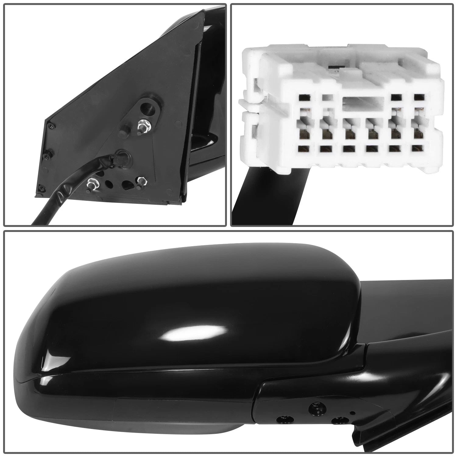 OE Style Manual Adjust Side View Door Mirror for Jeep Wrangler JK (2007–2018)