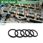 Set of 5 Oil Seal Rotary Shaft Seal NBR Rubber 50x58.6x5.3mm