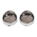 Turn Signal Light Trim Ring Visors + Smoke Lens for Harley Dyna Sportster Touring