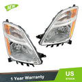 Set of 2 Chrome Headlights for Toyota Prius (2006–2009)