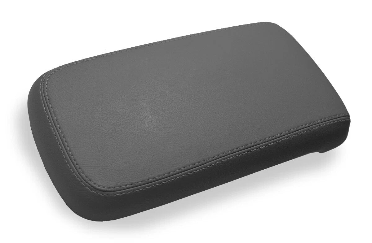 Leather Console Lid Armrest Cover for Chevrolet Colorado (2015–2022) Dark Gray