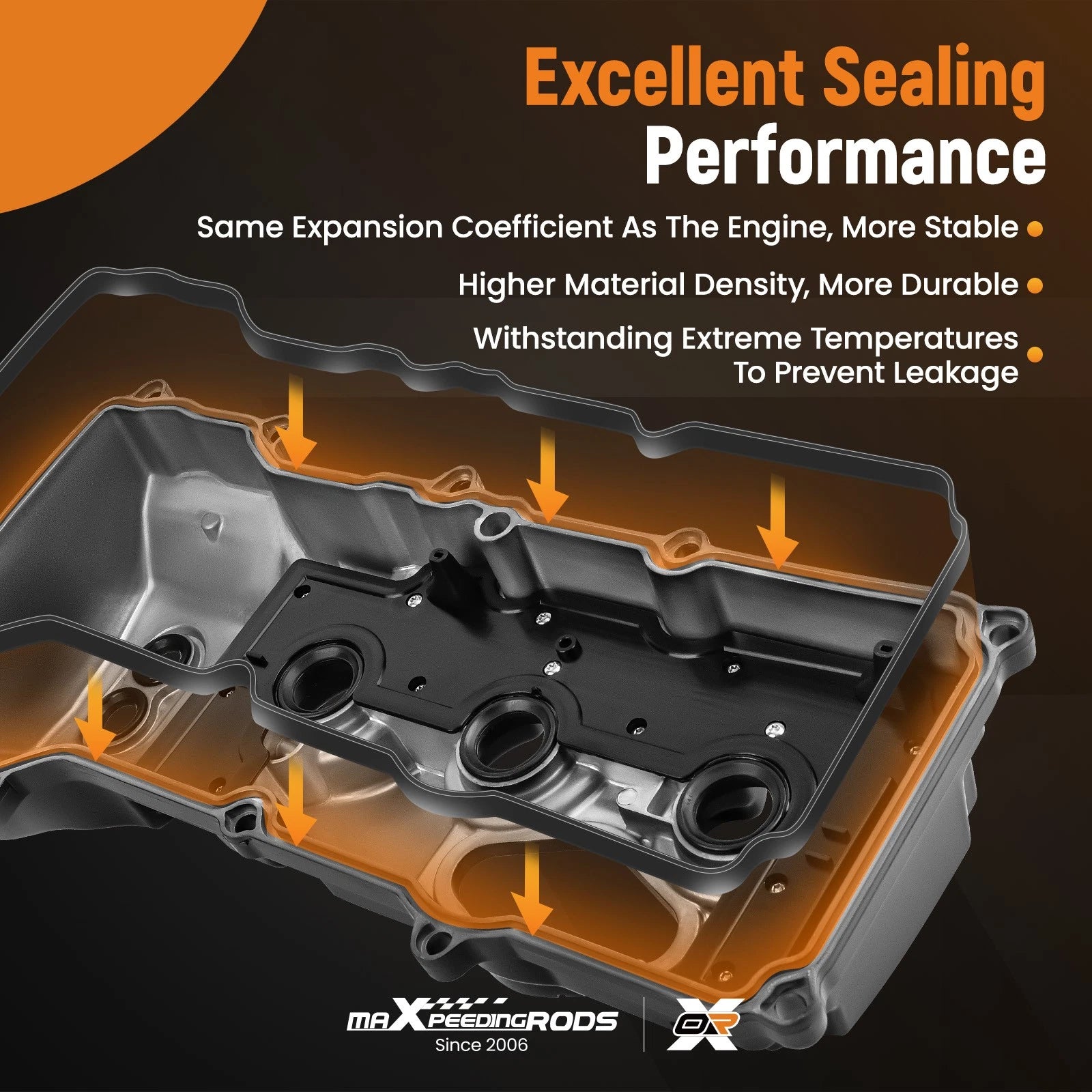 Aluminum Left Valve Cover Set w/ Gasket for Lincoln Navigator (2015–2017)