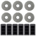 Coarse Floor Cleaning Cloths & Black Filter Mesh for Ecovacs X5