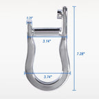 2Pcs Chrome Tow Hooks for Chevrolet GMC Silverado Sierra 1500 (2007–2019) 84072462
