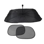 Silver Front Window Sun Shade Visor Cover for Car Windshield (Fits Most Cars)
