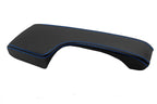 Leather Synthetic Console Armrest Cover for Honda Civic (2001–2005) Black Blue Stitch