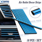 Blue Interior Air Vent Outlet Strip Cover for Universal (Universal)