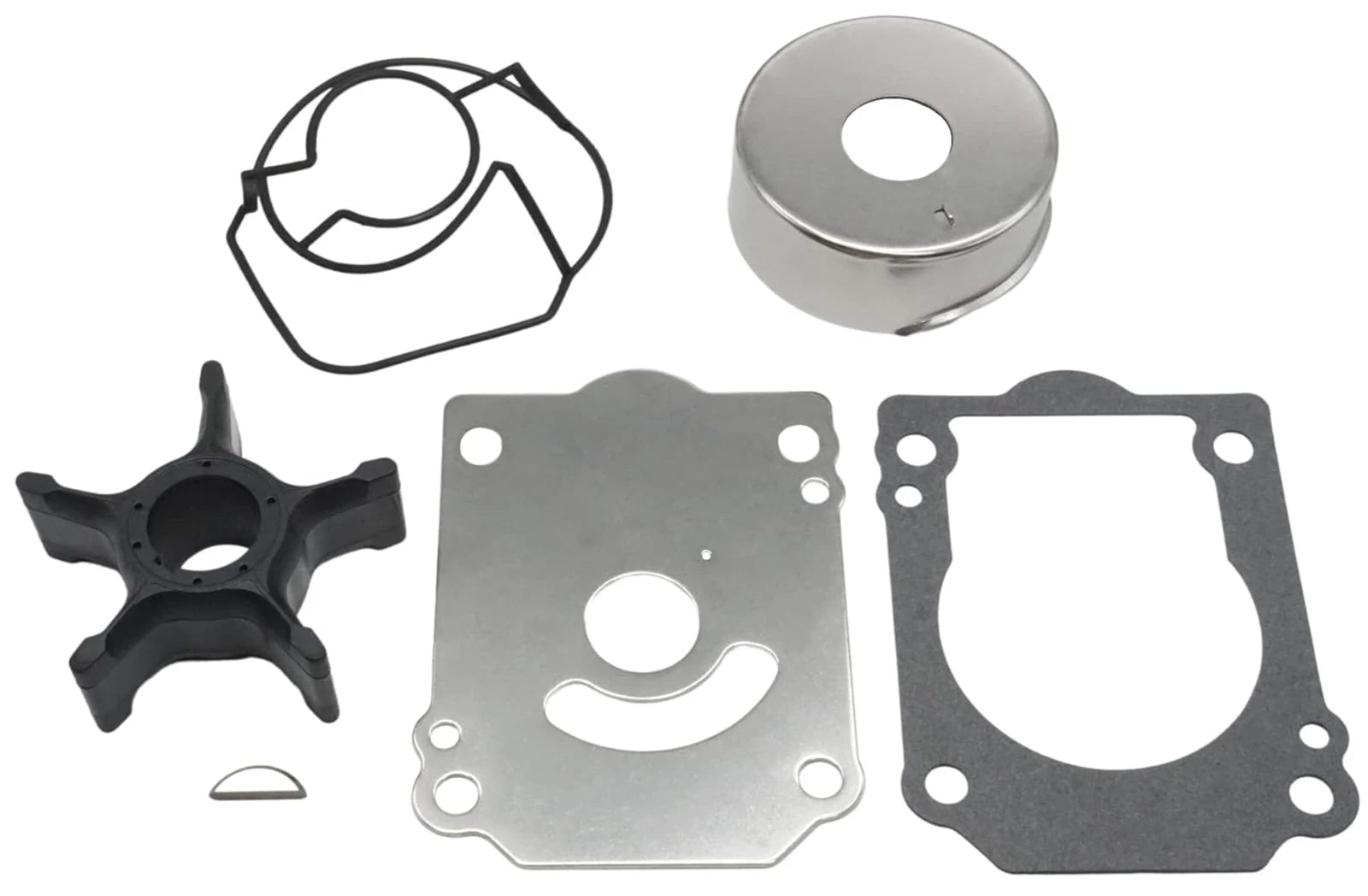 Outboard Water Pump Impeller & Plate for Suzuki 4-S (17461-90J01, 17471-93J02)