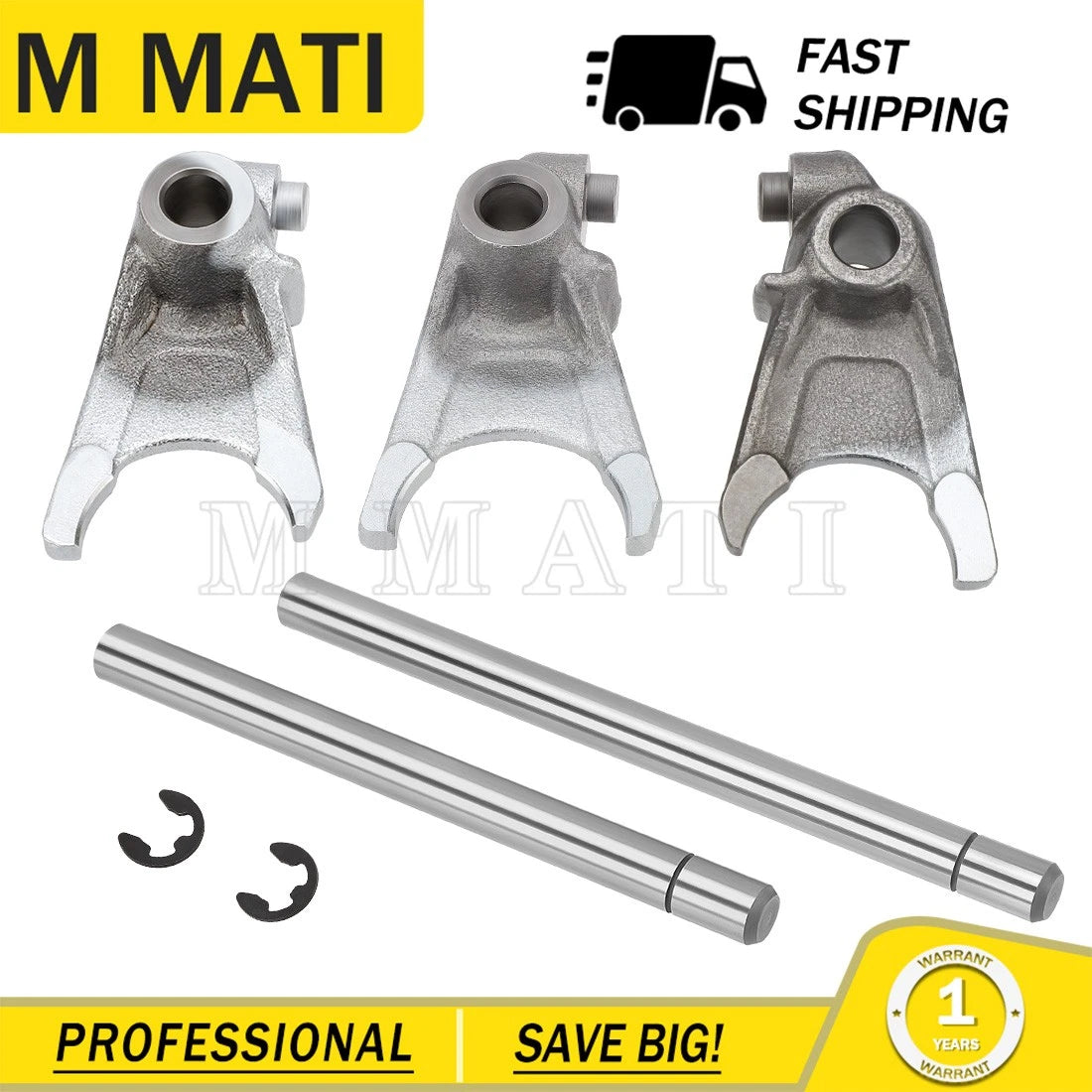 Set of 2 Transmission Shift Forks Guide Bars for Yamaha Banshee YFZ350 (1987–2006)