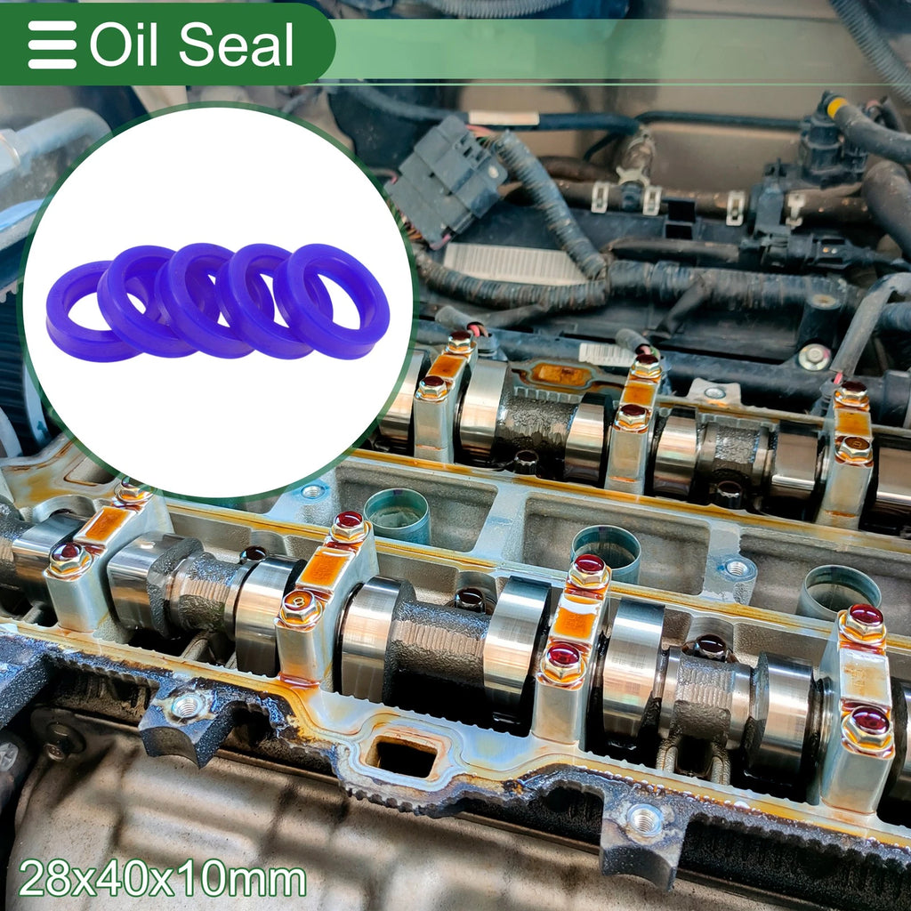 Set of 5 Oil Seal Rotary Shaft Seal 28x40x10mm High Pressure for Various Models