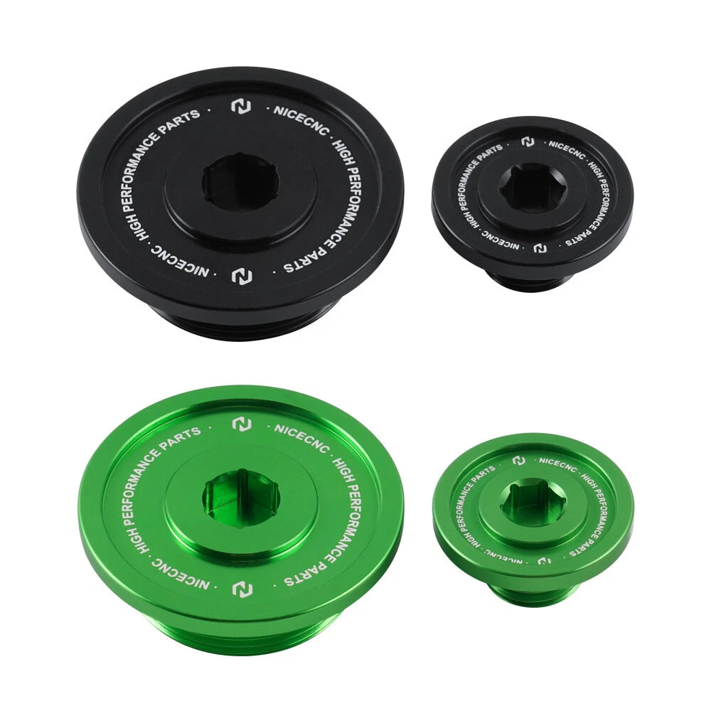Set of 2 Cover Plugs Bolts Screws for Kawasaki KLR650 (1987–2024)
