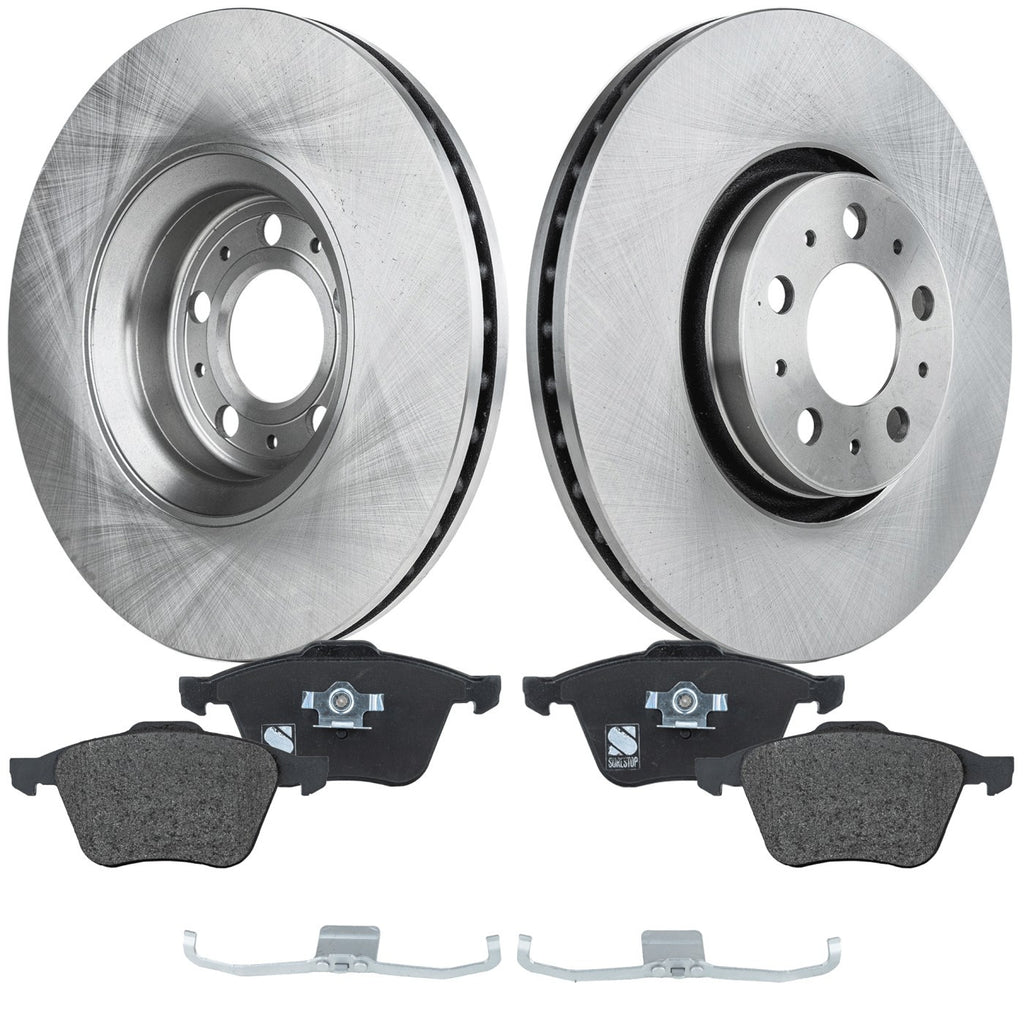 Disc Brake & Pad Kit for Volvo XC90 (2003–2014) Front Semi-Metallic