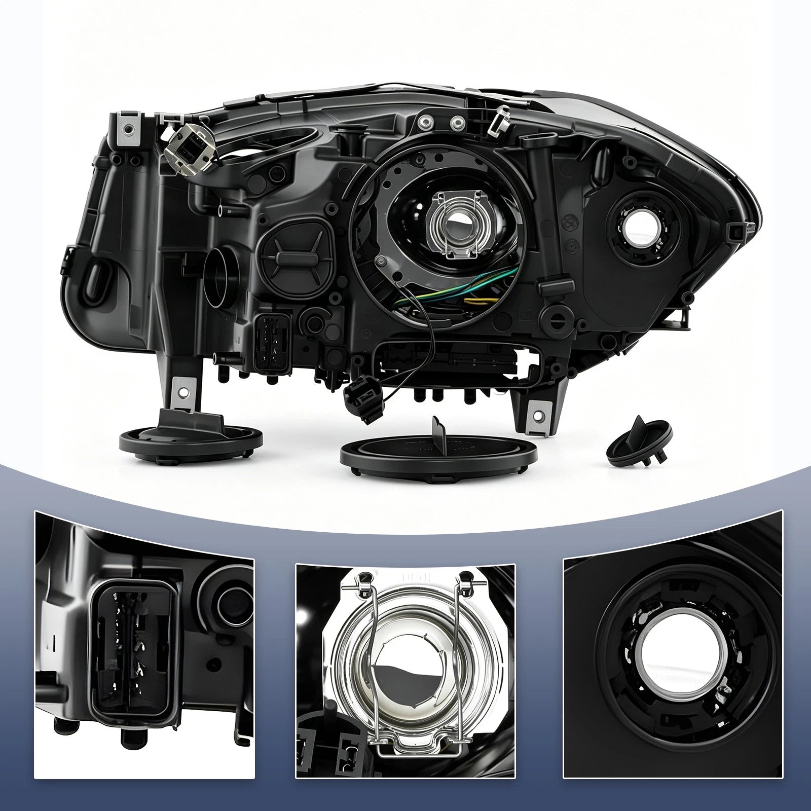 Halogen Headlight for BMW 5 Series F10 (2011–2013) Right Side, w/o AFS