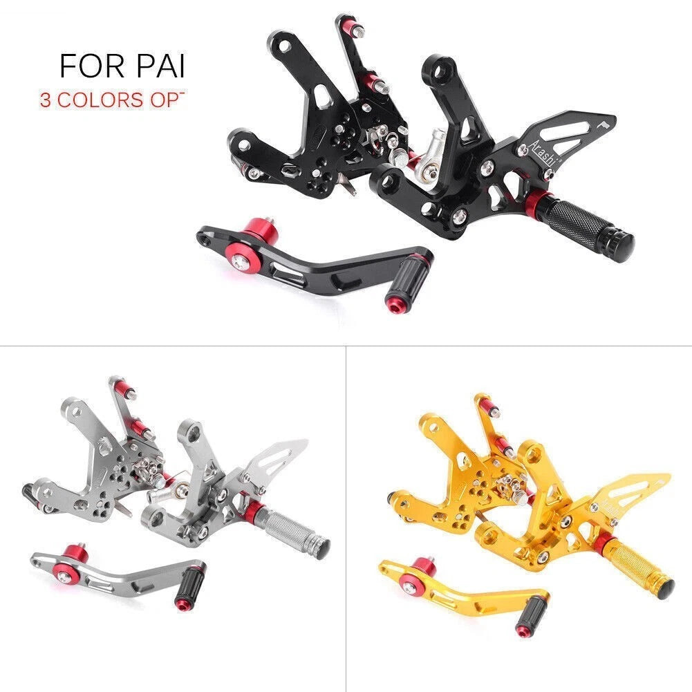 CNC Adjustable Rearset Footpegs Kit for Yamaha MT-10, FZ-10 (2016–2017)