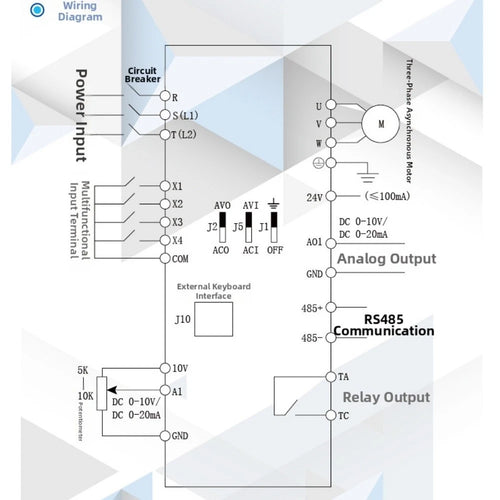 0.4kW 220V VFD Frequency Converter for 1-Phase to 3-Phase Motor Controller