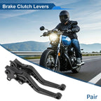 Adjustable Short Brake Clutch Levers for BMW R Nine T (2014–2016) - Black