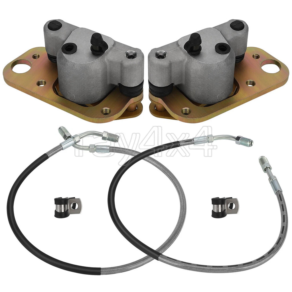 Front Brake Calipers w/Lines for Polaris Trail Boss/Magnum/Xpedition 325 (2000)