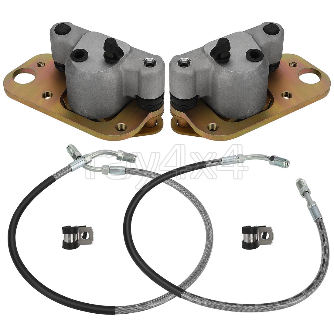 Front Brake Calipers w/Lines for Polaris Trail Boss/Magnum/Xpedition 325 (2000)