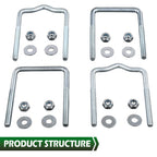 Boat Trailer Guide Pole Bracket & Post Mounting Kit