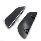 Pair Black Flame Foot Boards for Harley Touring (1984–2016)