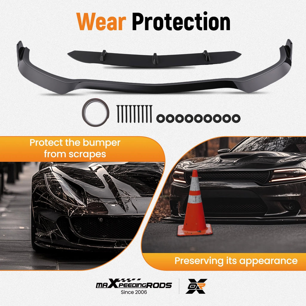 Front Aero Kit for Mercedes W205 C63 AMG S (2015-2021) Black