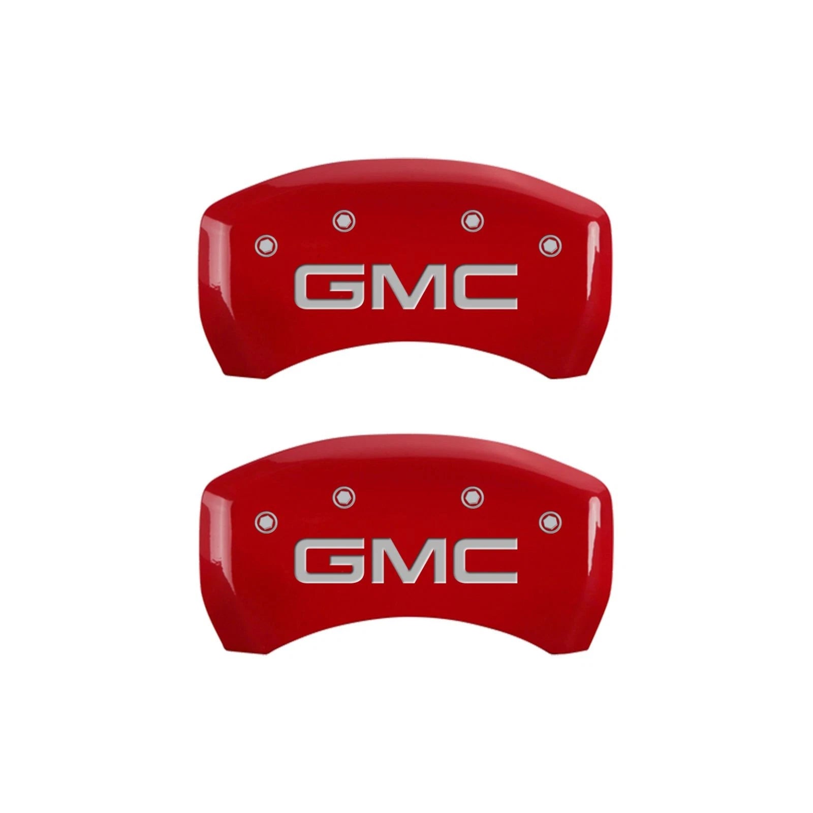 Set of 4 Caliper Covers Red Front for 2017-2020 GMC Acadia by MGP
