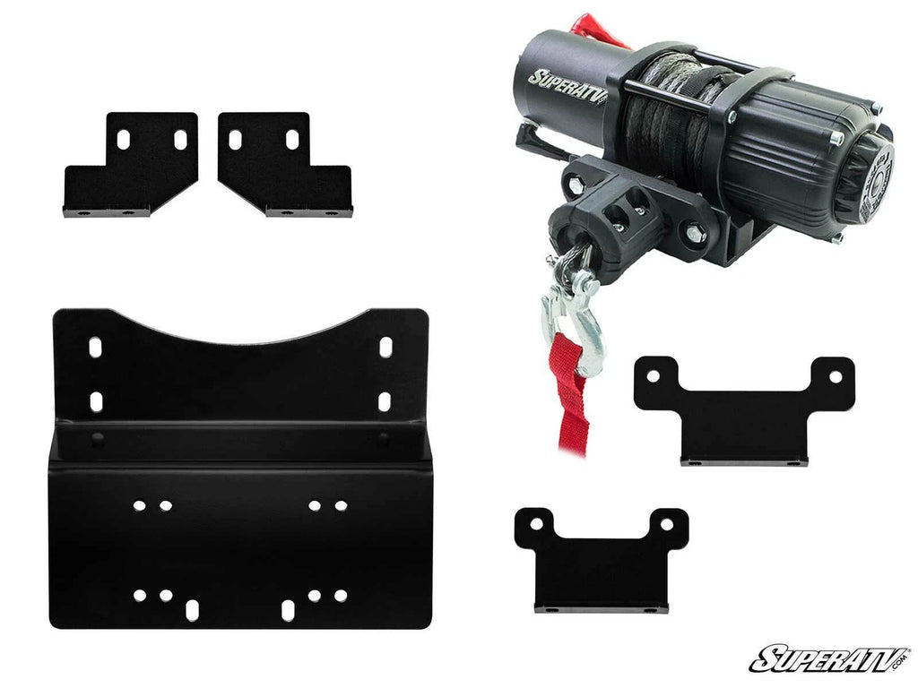 Winch Mounting Plate & 3500 lb Winch for Honda Pioneer 700 (2014–2023)
