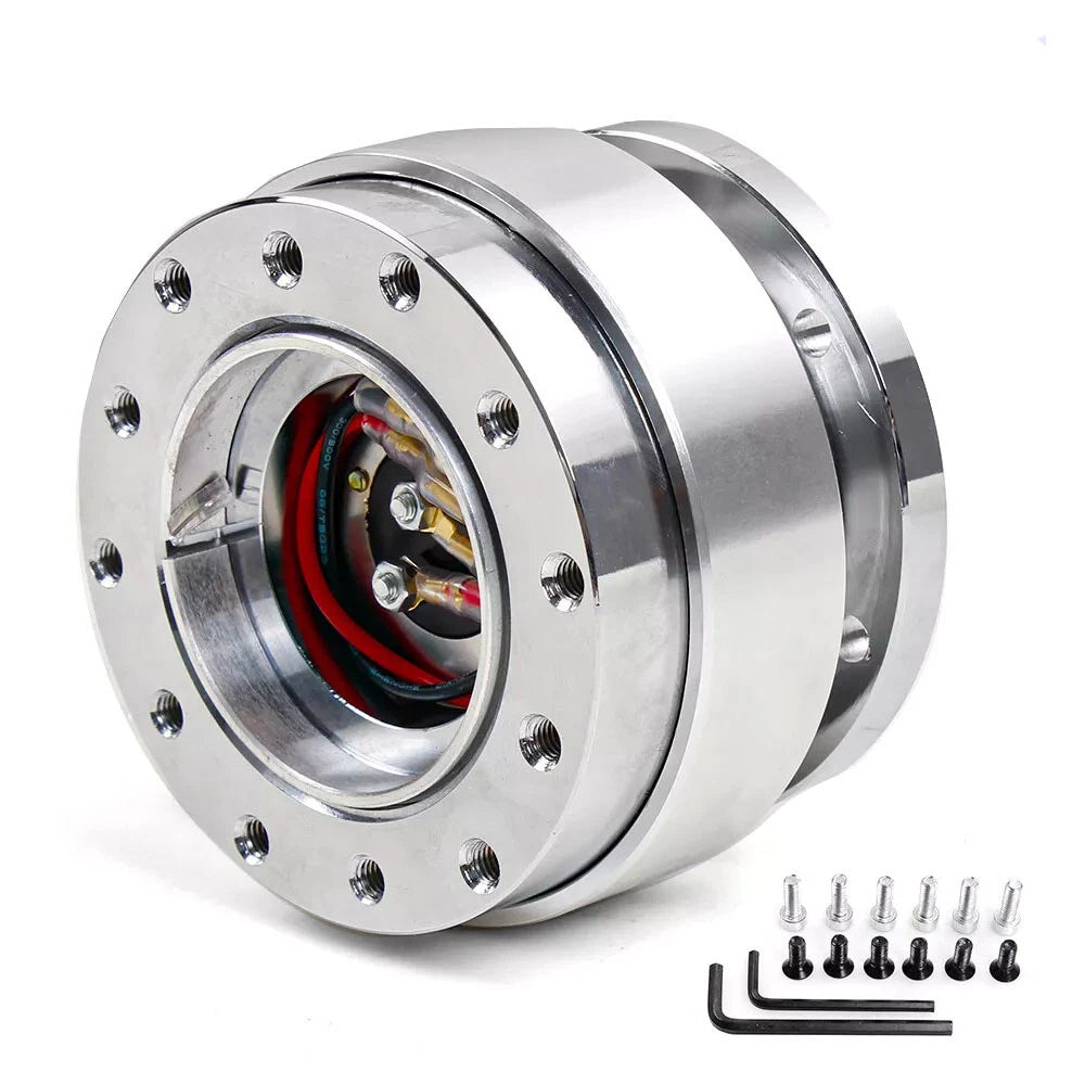 Steering Wheel Quick Release Hub Adapter Snap Off Boss Kit Universal