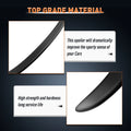 Matte Black Wing Spoiler for Toyota Camry (2007–2011)