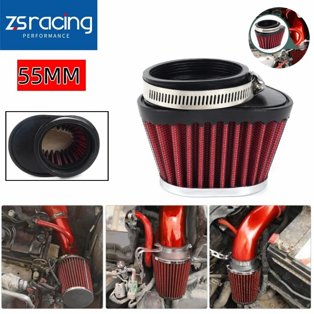 High Flow Air Filter 55mm for Motocross Scooter