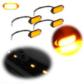 Set of 4 Raptor Style Amber Lens Grille LED Lights for Toyota RAV4