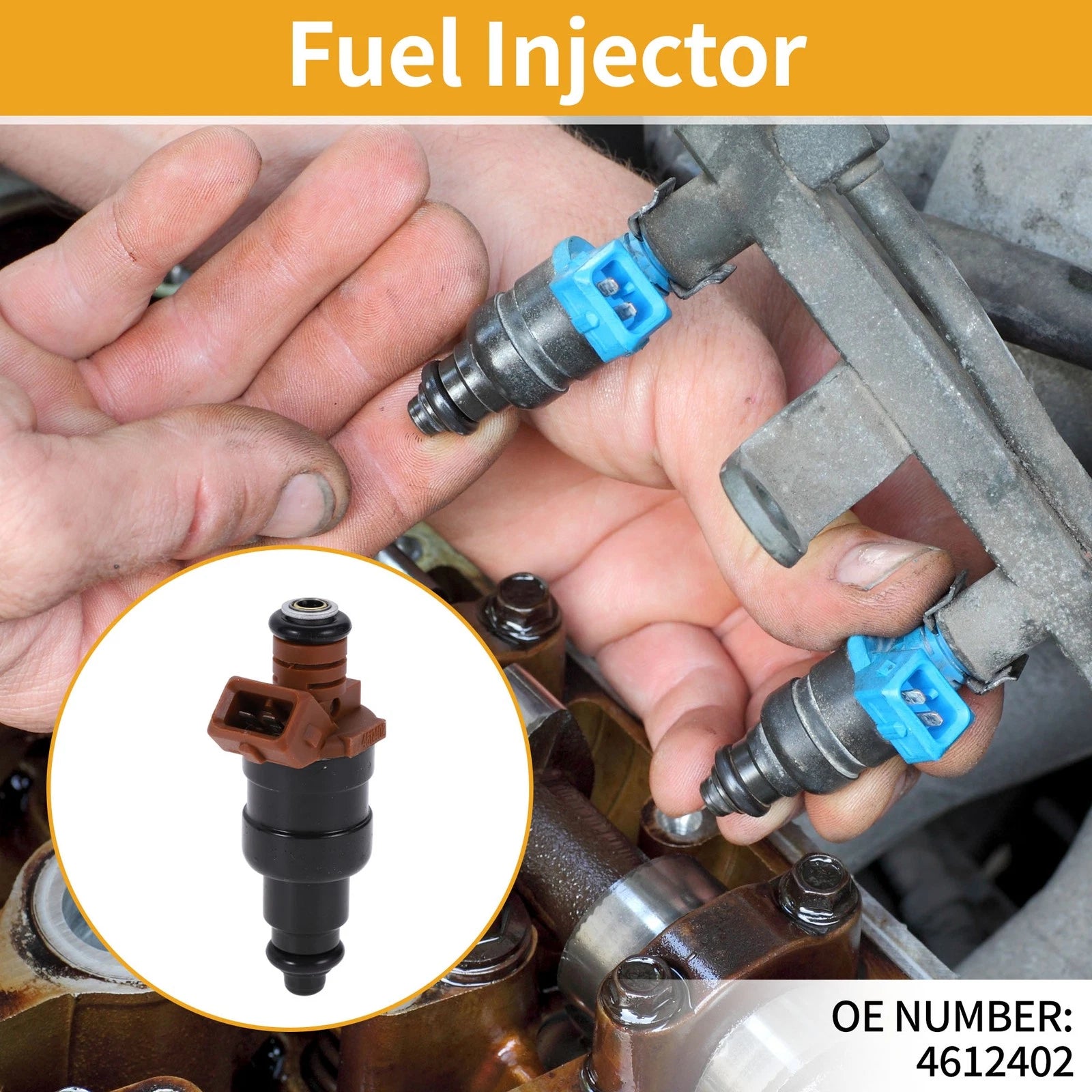 1 Pc Fuel Injector No. 4612402 for Chrysler Grand Voyager (2000)