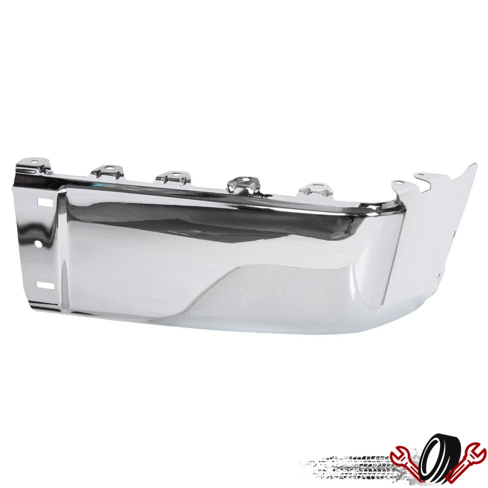 Bumper End Cap for Chevy Silverado 1500 (2007–2013) Chrome Rear RH