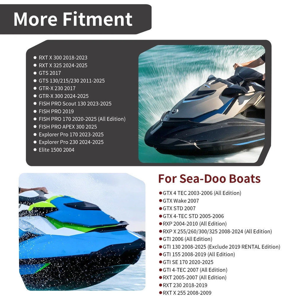 Front Rear Engine Motor Mounts for Sea-Doo FISH PRO GTX (2019–2024)