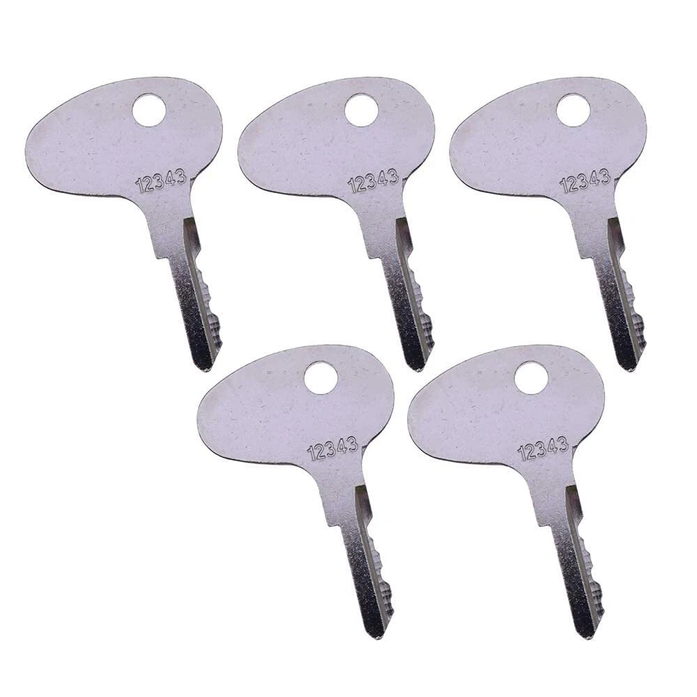 Set of 5 Ignition Keys for Mitsubishi Forklift (Caterpillar 12343)