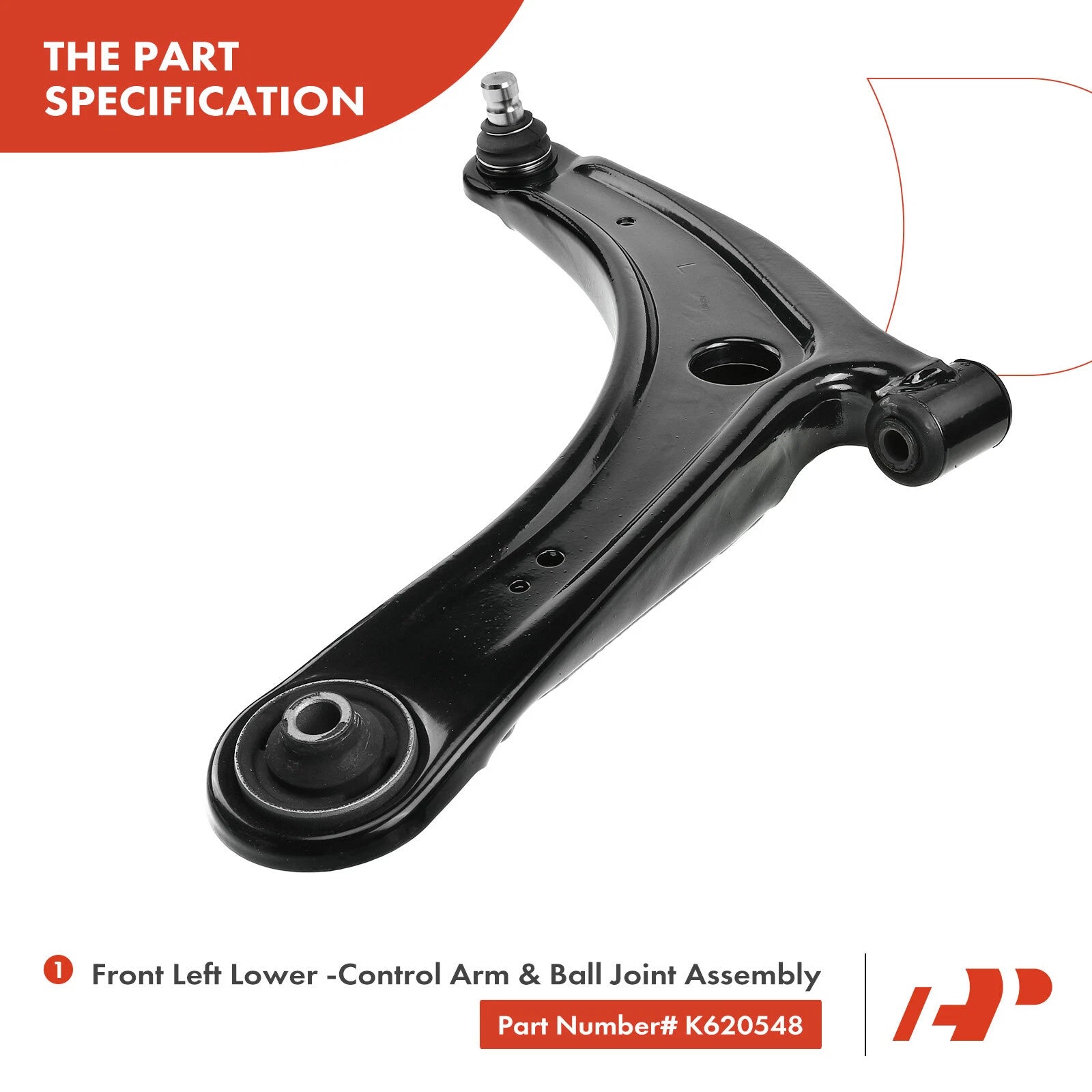 2X Front Lower Control Arm Ball Joint for Mitsubishi Lancer (2002-2017)