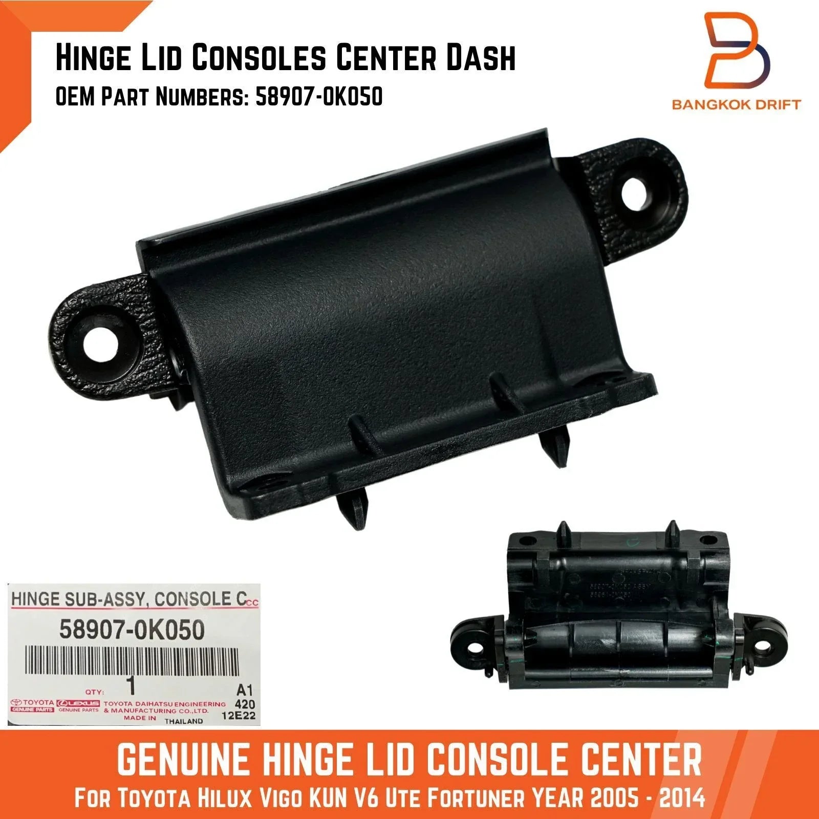 Genuine Console Compartment Door Hinge for Toyota Hilux Ute 2005-2015
