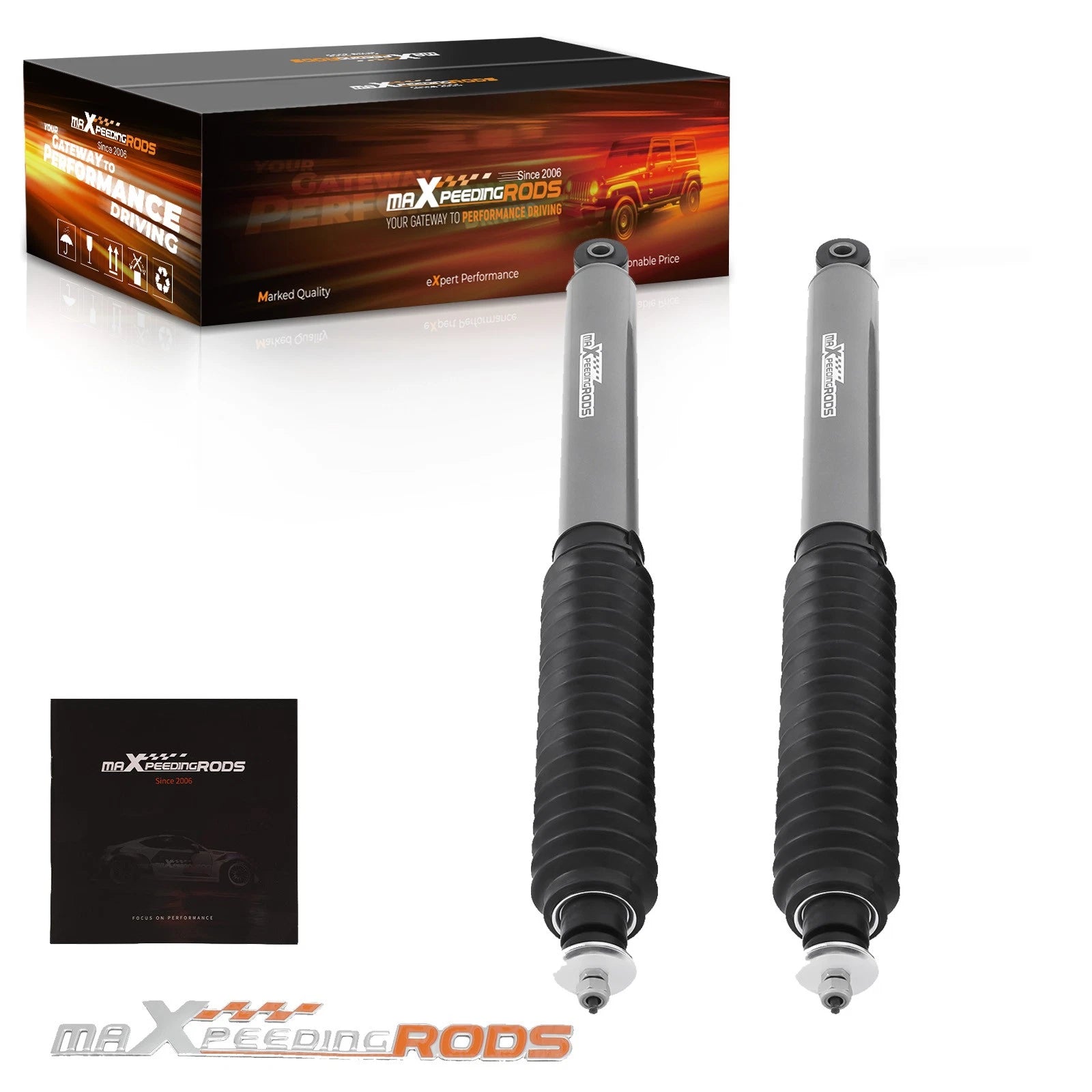 0.5-2.5" Lift Shock for Jeep Wrangler JK Unlimited 2WD/4WD (2007–2018)