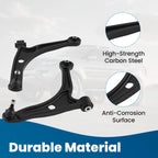 Set of 6 Front Suspension Lower Control Arms Tie Rods for Honda Ridgeline (2006–2014)