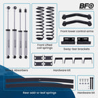 3" Lift Kit with Add-a-leaf Springs for Jeep Cherokee XJ (1984–2001)