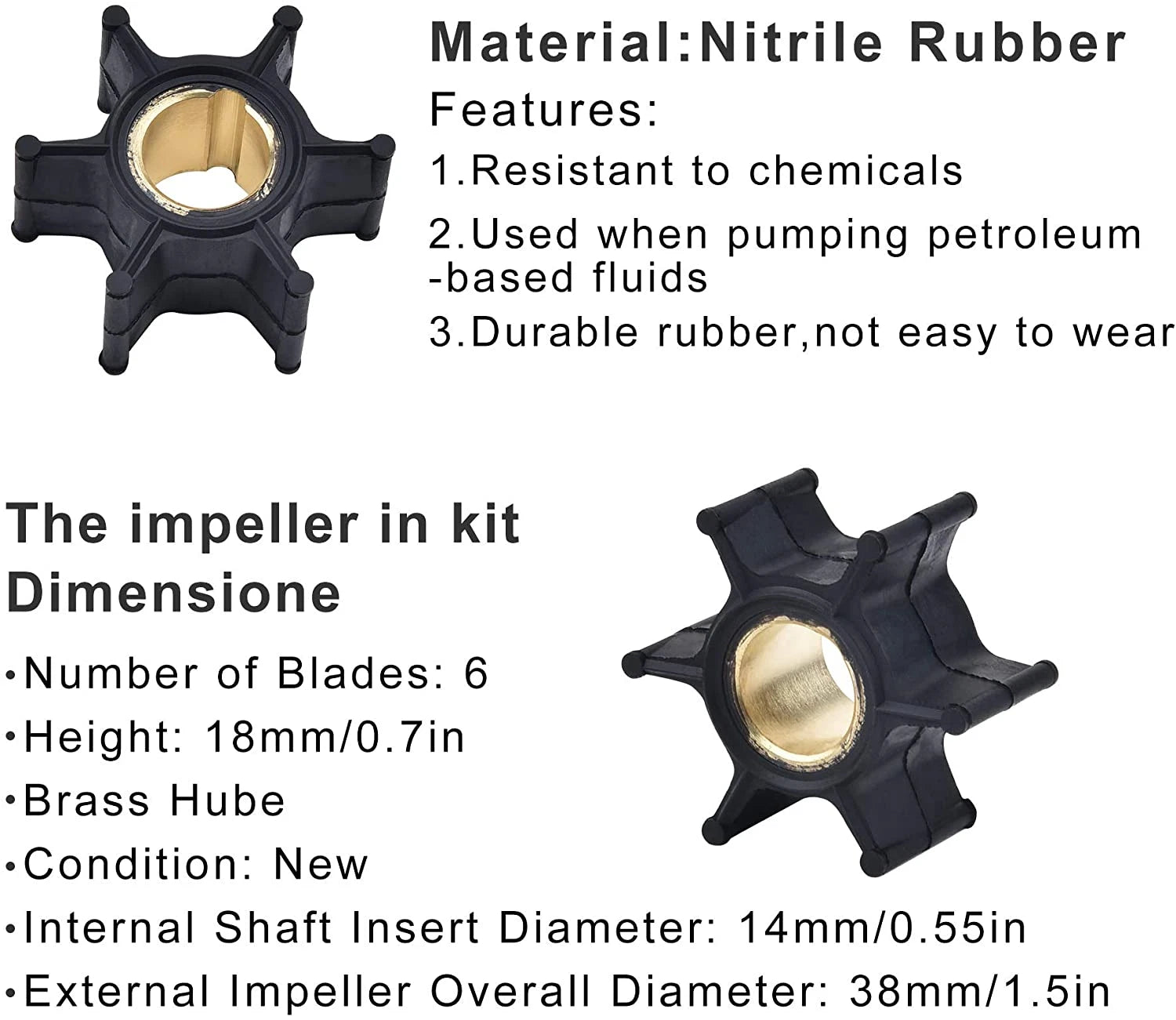 Water Pump Repair Kit for Johnson Evinrude 9.9 10 15 8 9.5HP (1974-UP) 394711