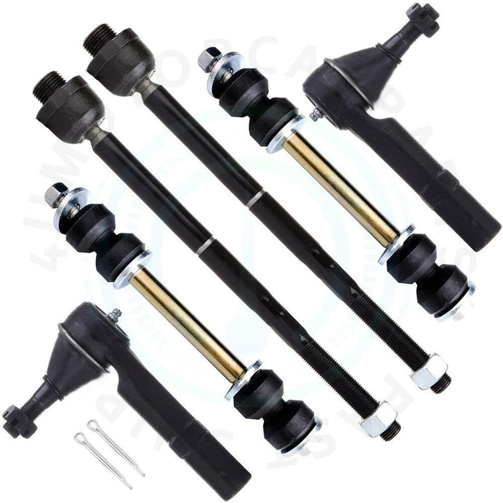6X Tie Rod End Kit for GMC Sierra (2007–2013)