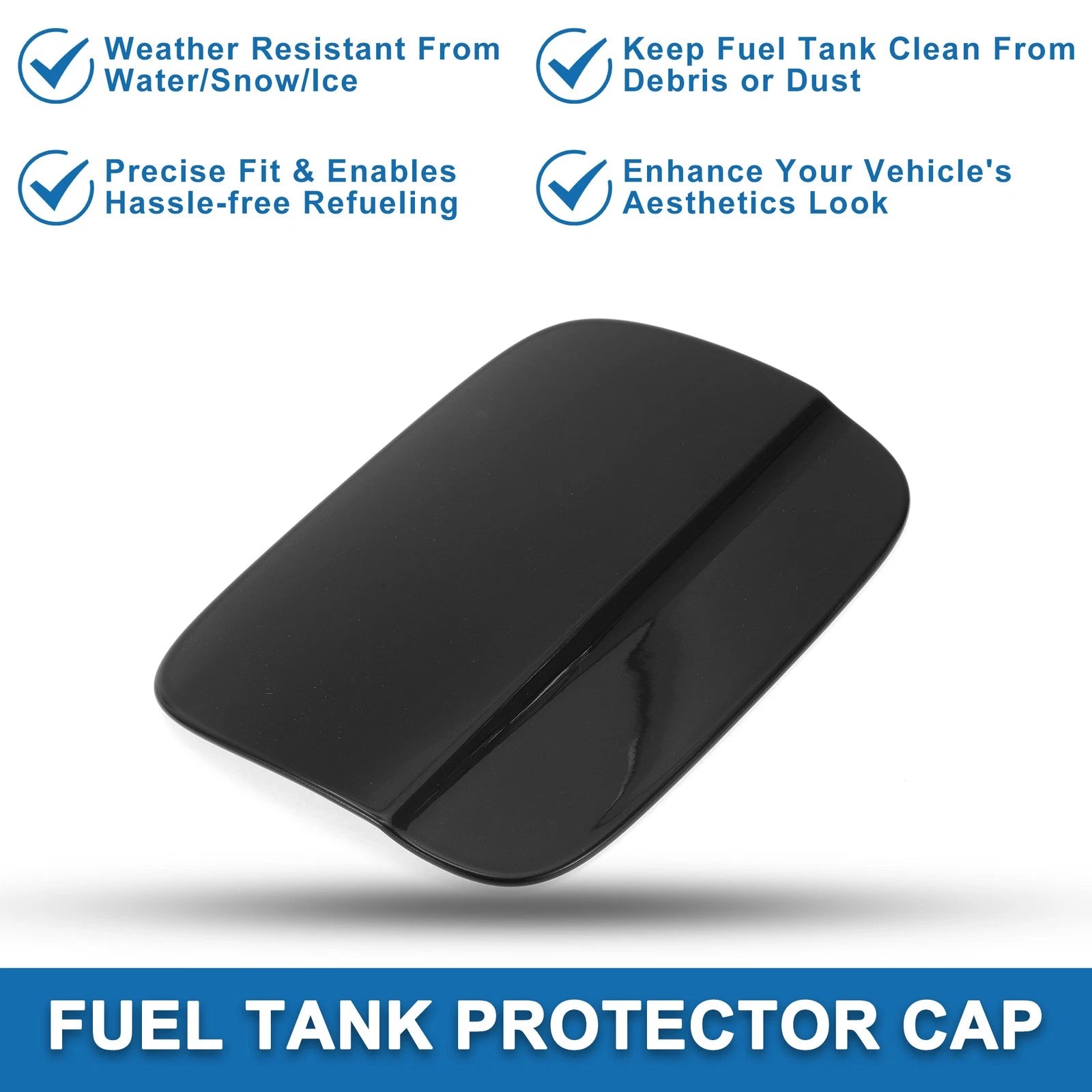 Fuel Tank Door Cap for Audi A4 8K2 B8 (2009–2016) Fuel Filler Flap Cover Black