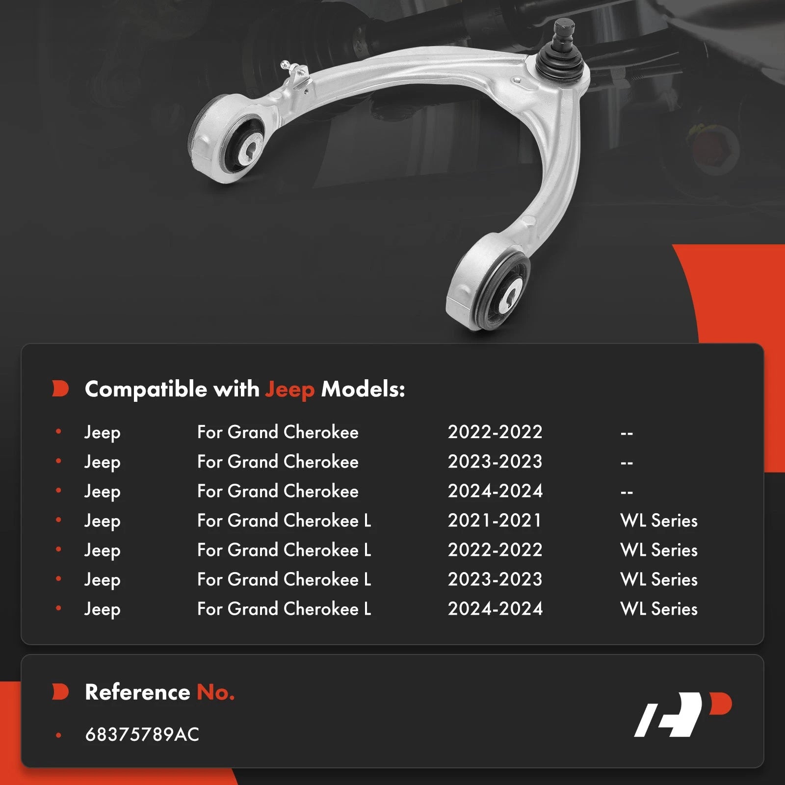 Front Left Upper Control Arm with Ball Joint for Jeep Grand Cherokee