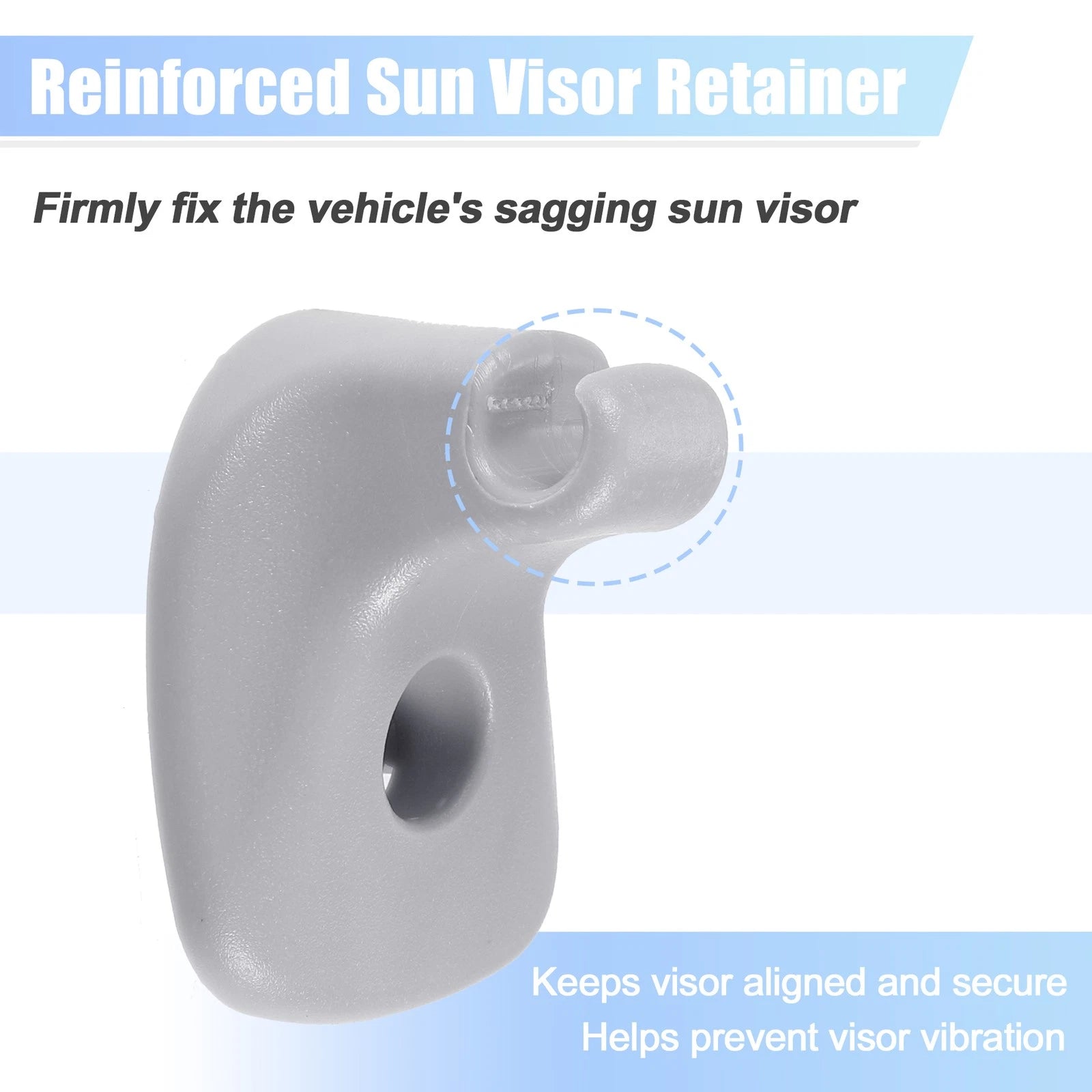 2X Sun Visor Support Clip Retainer 1GW25DX9AA for Dodge Chrysler 200 (2011–2017)