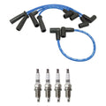 NGK 7mm Wire Set & Denso Nickel Spark Plug Kit for Dakota Cherokee Wrangler (1997–2004)