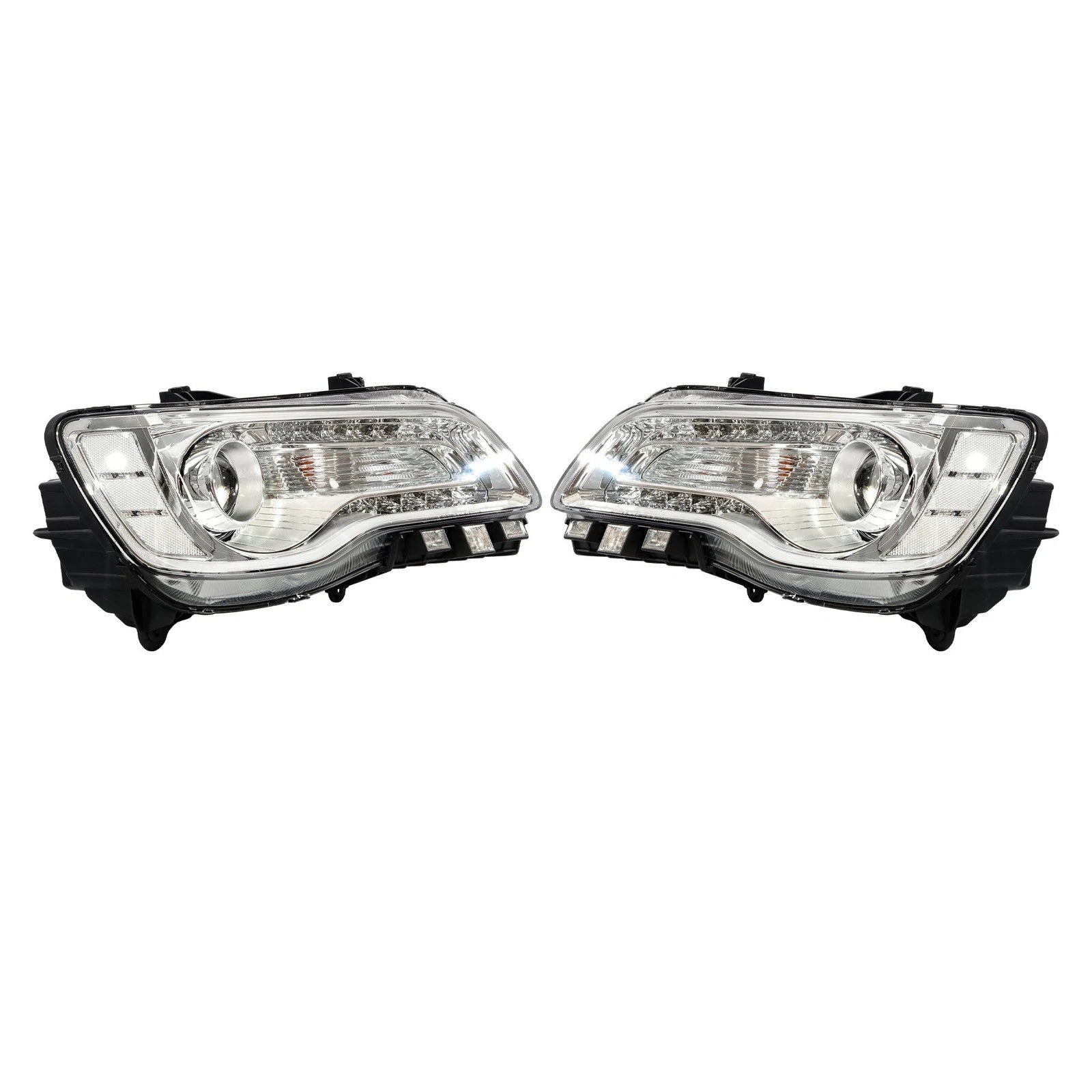 Headlight for Chrysler 300 (2018–2023) Driver + Passenger Side Halogen
