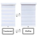 Zebra Roller Blinds for Cordless Dual Layer Shade (56" White)