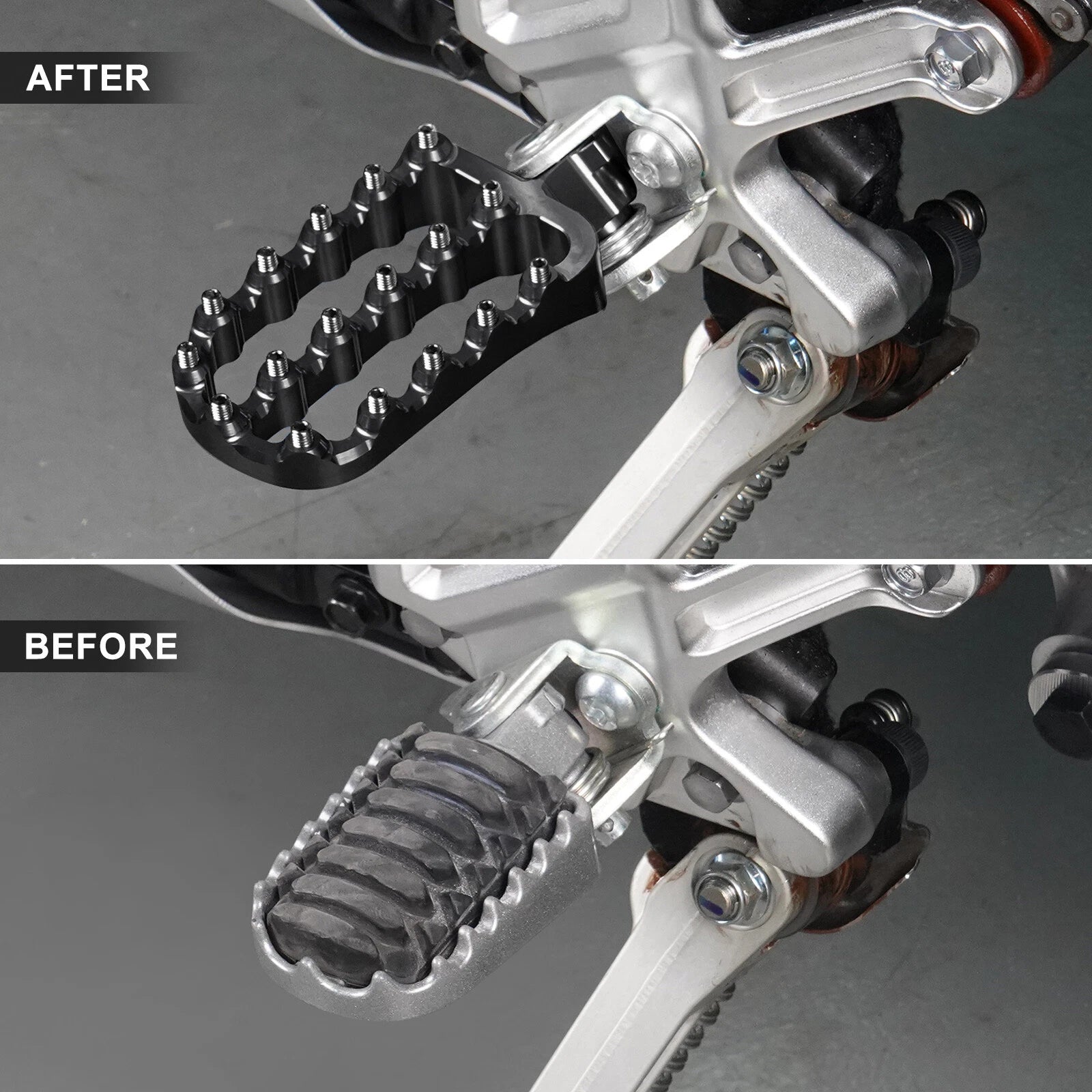 Footpegs with Lowering Bracket for Yamaha Tenere 700 XTZ07 (2019–2023)